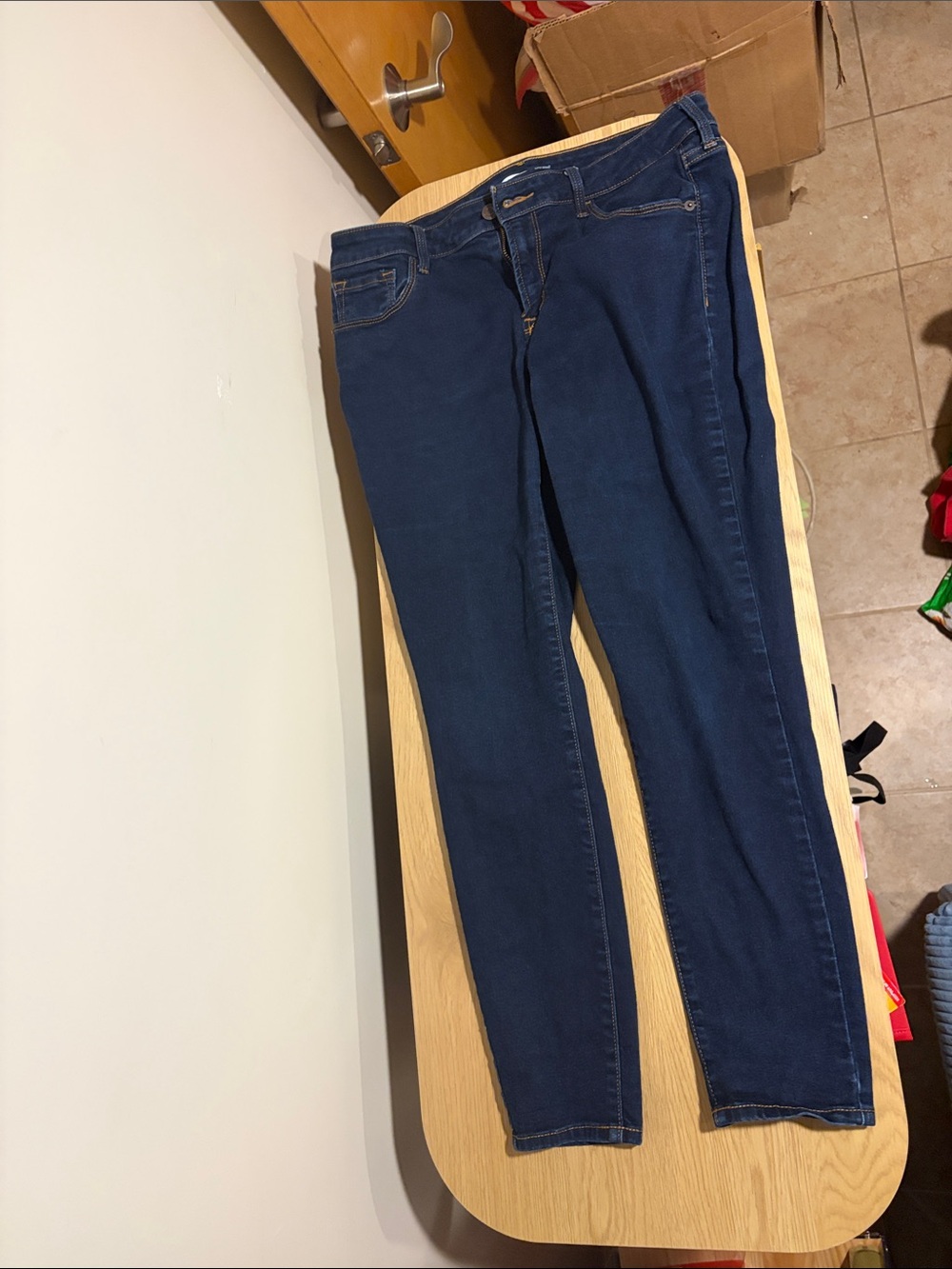 Women's Dark Blue Skinny Jeans